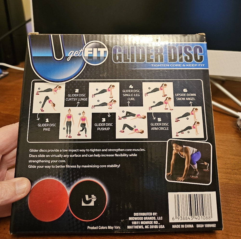 NEW..U GET FIT GLIDERS SET OF 2